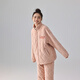 Kissing Cat Three-layer Thickened Island Velvet Couple's Quilted Pajamas Women's Winter Men's Suit Home Clothes Warm Outerwear 7023 Peach Pink Women's L