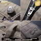 MHEF Spring- und Herbst -Herren Jeans [Xinjiang Long Velvet Cotton] Slim Straight Herren Twill Stretch Casual Long Hosen 2575# Khaki 29