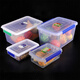 Xiaojinren Plastique Boîte de gardien de glaçage Rectangulaire Couvercle transparent avec couvercle Boîte scellée de qualité comestible Grande boîte de rangement commercial Rangement de cuisine [9903] Sceau haut 9 litres 39,5 * 27 * 13C