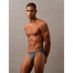 Calvin Klein men's low-rise thong, fashionable and close-fitting, elastic logo belt, CK trendy design NB3855 Turbulence- 1 piece S