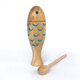 Orff Small Fish Clapper Orff Percussion Instruments en bois Toys Children's Fish en bois Poisson de maternelle