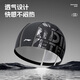 Li Ning (LI-NING) swimming cap for men and women with long hair, comfortable fabric swimming cap, fashionable ear protection, head-protecting printed swimming cap 6631 black
