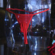 Men's T-string Sexy G-string Underwear T-Pants Transparent Breathable Stockings Black One-line T-Pants Open