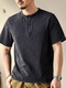 Xiaohongshu's popular high-end retro short-sleeved T-shirt for men in summer loose large size tough guy casual Henry collar bottoming shirt Mocha brown S S90-115Jin Jin is equal to 0.5 kg