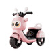 Childish children's electric car motorcycle 1-3 years old baby 2-6 years old girl large tricycle can sit on a person's birthday gift princess pink 6V4A battery + early education music single drive