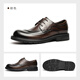VOLO Rhino Chen Muchi's same style big toe shoes men's business formal shoes 2025 new casual heightening suit shoes brown (lace up) Chen Muchi's same style four seasons 39