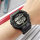 CASIO watch men's small square sports waterproof student men's and women's watch multi-functional non-mechanical electronic watch WS-1400H-1A