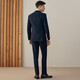 BUSYCON suit suit male groom wedding formal navy blue business striped double-breasted British style wedding suit three-piece suit (blue stripe) two-piece suit top + pants 46