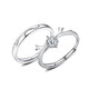 Ji Shizhe (GIEVSZHE) PT950 platinum ring, platinum, Yilulu You, a proposal, wedding couple, ring engraving, Valentine's Day gift, Yilulu You, a platinum pair of rings (the opening can be adjusted) (free engraving)