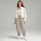 Lululemon丨Loungeful women's super loose high-waisted mid-length sweatpants LW6CI7S river stone color S/6