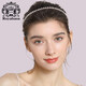 Royal sasa royal salsa Korean hair accessories sweet and thin headband simple imitation pearl headband pressed hair clip adult women's headwear
