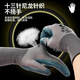 Lu Zheng embossed labor protection gloves wear-resistant, non-slip and breathable work site reinforcement protection labor rubber latex gloves Lu Zheng Younaite gray A688 12 pairs