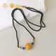 Potala Palace unique beeswax lapis lazuli necklace men's and women's colored treasure transfer bead pendant March 8th Goddess gift