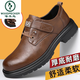 Woodpecker Leather Shoes Men's Genuine Leather Spring 2025 New Men's British Style Work Shoes Thick Sole Driving Pilot Casual Shoes Brown 40
