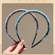 Tang Funi children's broken diamond hairband headband girl's hair accessories little girl new headband hairpin princess's broken hair does not tie the head of the girl's broken diamond headband - pink