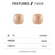 Bai Qixin Small Sugar Cube Pearl Earrings Ear Clip Women's Light Luxury High-Quality Temperament Earrings 2024 New Autumn and Winter Earrings Small Sugar Cube Pearl Earrings Champagne Color