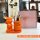 Big Cat Diary Inspirational Pen Holder Ornaments Birthday Gifts for Girls 12 Years Old Girls Junior High School Students Male Classmates 18 Years Old Adult Gift Orange Bear Pen Holder + Hand Gift Box Jingcangfa-Next Day Delivery