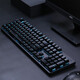 Daryou EK810 Wrangler Bluetooth Wireless Mechanical Keyboard Esports Chicken Game Wired 2.4G Dual Mode 104 Key Notebook Desktop Computer Office Home White-104 Key Wireless Dual Mode Black Axis