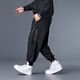 Nan Yuqiu large size casual pants men's plus size loose sports casual pants spring and summer fat men's leggings trendy fat man 200 72152 5XL recommended 220-240Jin Jin equals 0.5 kg