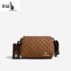 Kangaroo women's bag brand bag pillow bag women's bag embossed plaid one-shoulder crossbody bag black