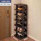 Neifeng shoe rack simple doorway multi-layer economical home corner space-saving indoor storage dormitory small narrow layered gentleman black 7 layers upgraded thickened and reinforced version