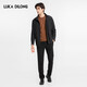 Luca Dillon Casual and Versatile Autumn and Winter New Outdoor Stand Collar Lightweight Men's Jacket Black L 50
