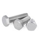 Jinggong 304 stainless steel external hexagonal screw hexagonal head extended external hexagonal bolt full thread m3m4m5m6m8m10m12 M4*30 (20 pcs)
