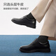 Jing Tokyo leather shoes lace-up glossy derby toe layer cowhide formal shoes wedding shoes interview shoes boyfriend golden monkey production black 40