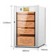 Bulldog cigar cabinet with constant temperature and humidity, ammonia removal, fingerprint lock control, wet eggplant password lock, energy-saving WiFi remote control, VC428 Divine Dog PLUS, cedar wood moisturizing, naked breeding, imported home VC308 Divine Dog PLUS with fingerprint password lock, WIFI+ white