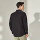 YOUNGOR long-sleeved shirt men's plain DP no-iron shirt pure cotton fabric anti-wrinkle flat and easy to care for new product GLDP16384AJA black 42