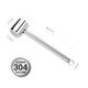 Henlu 304 stainless steel meat hammer solid steak pork hammer kitchen meat hammer household meat hammer tenderizer double-sided 304 thickened double-sided meat hammer