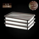 Yunmian thickened 304 stainless steel food grade dumpling special tray frozen storage box wonton crisper refrigerator subsidized price 33*22*4.8CM with lid three medium 00 22 22 304 steel