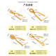 Yuyao safety buckle clip buckle 18k gold buckle accessories donut inlaid empty support thickened version pendant buckle melon seed buckle AU750 No. 6 thickened version - Chinese knot - 18k gold