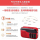 Newmine mini radio for the elderly, charging plug-in card, small speaker, walkman player, portable semiconductor fm radio audio, radio (China red) + charging head