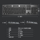 Logitech K845 Teclado mecánico Teclado por cableado de juegos E-Sports Oficina de tamaño completo 104 Teclas con suministros de oficina periférica de disco WF13A K845-Lucio Modelo de té Modelo de té Scroll
