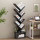 Shuali bookshelf tree-shaped multi-layer simple storage bookshelf 136cm eight-layer grid black SL8374D