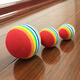 Mila Meow Rainbow Ball Cat Toy Pet Ball Cat Puppy Dog Kitten Puppy Self-Happiness Relief Cat Toy Ball Silent Ball Small Ball 3.5CM 10 pcs