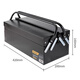 Deli Double Flip Metal Toolbox Double Griff Zweischichtiger Hardware Toolbox Storage Box DL6231
