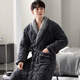 Cat Man (Miiow) Nachthemd Herren-Pyjamas im Winter Dreischicht verdickte Plüsch lange Korallenmerze Baumwollbades Bademantel Herbst und Winter warme Heimkleidung 9889 m [100-115jin [Jin gleich 0,5 kg]]]