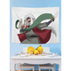 Nianrou Naruto Anime Fond Cilot One Piece Ins Tissu suspendu chambre Dormitory Tapestry Decoside Decoration GT1048 Largeur 100cm - Hauteur 75 cm (Sélectionnez et achat + Package d'installation)