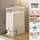 YOUQIN rice bucket household 2025 new insect-proof and moisture-proof sealed rice tank rice storage rice box rice grain storage box 20Jin Jin equals 0.5kg light luxury model cream white