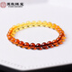 Jade Natural Amber Blood Amber Gold Amber Gradient Rainbow Bracelet Necklace with Certificate Natural Amber Rainbow Bracelet Bead Diameter 7mm
