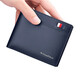 Williampolo Paul Wallet Herren Kuhläden Männer Brieftasche Kurzer Führerschein Brieftasche Wallet Wallet Vatertag Geschenke für Papa Blau