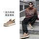 Camel (CAMEL) men's trendy retro stitching thick-soled versatile sports and leisure sneakers G13A342155 Shansha 42