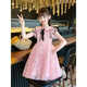 Hwhhe diseñador marca ropa para niños niñas vestidos de manga corta princesa princesa de verano de verano de estilo de ropa de niña