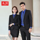 Wuwo 70% wool suit suit for men and women thin bank 4s hotel manager president official sales employee suit men's navy suit + trousers. XL