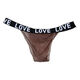 Men's love unisex thong transparent stockings invisible tight sexy low waist temptation full exposure no prohibition three gray XL140Jin Jin is equal to 0.5 kg within