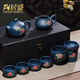 Tao Jusheng Yixing famous purple clay pot pure handmade green clay Kung Fu tea set Xi Shi teapot high-end set gift box gift green clay painted Xi Shi complete set