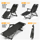 Déjeuner trésor pliant lit pont de terrasse chaise pliante pliant simple déjeuner Bureau de bureau déjeuner Berce de lit portable maison sieste chaise de sieste Nouveau mise à niveau [Ajouter un tissu en serre-serre] vert noir vert