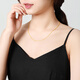 Mengjinyuan 18K gold necklace with gold 750 hollow spun silk chain clavicle chain as a birthday gift for girlfriend